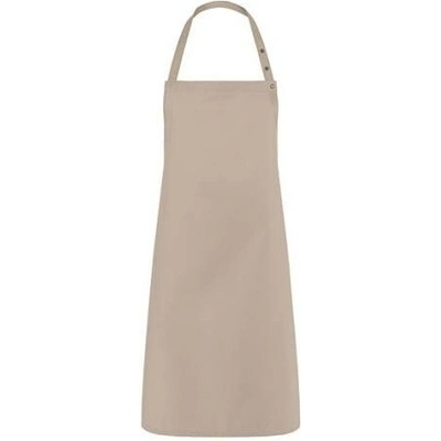Karlowsky Gastro zástěra s laclem KY072 Sand 75x95cm