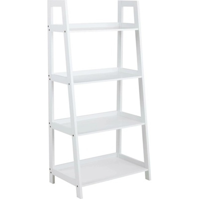 Bílá skandinávská knihovna Wally I do obýváku a dětského pokoje 130 cm