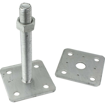 MTR Patka sloupku stavitelná, M24 x 200mm, volná horní deska, ZN