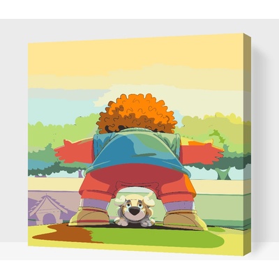 Vymalujsisam.cz Malování podle čísel Malí kamarádi Velikost 50 x 50 cm Rámování Na kartonové desce