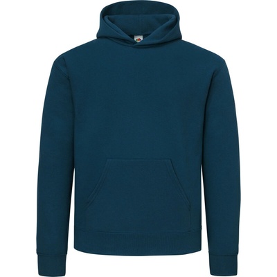 Fruit of the Loom Supercotton Hooded Sweat modrá mountain