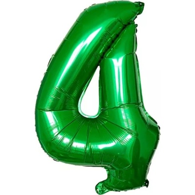 Godan Fóliový balónek B&C číslo 4 lahvově zelený 85 cm