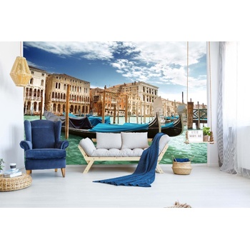 DIMEX ART Самозалепваща се флизелинова фототапета гондоли във венеция 375 x 250 см