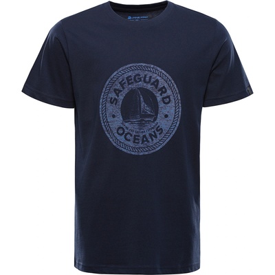 ALPINE PRO Мъжка памучна тениска ALPINE PRO DOMEN лунно океанско синьо варианта pa ALPINE PRO | Sin | МЪЖЕ | XS