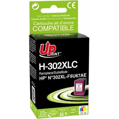 Compatible Мастилница uprint f6u67ae-n°302xl hp, Цветна (7196)