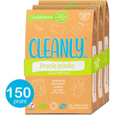 CLEANLY ECO pracie pásiky Fresh Forest 150 ks