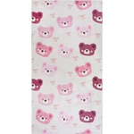 Vitaus Детски килим подходящ за пране розово и цвят слонова кост 80x150 cm Cute Teddies Pink - Vitaus (KRN-KID-2133-80x150)