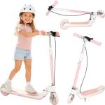 Kik Детска тротинетка trike fix, двуколесна, led, сгъваема, двойни спирачки, розова (kx2778_1) Тротинетка, скутер