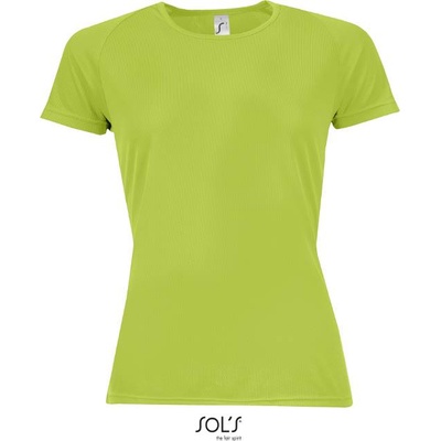 SOL'S sporty / Дамска спортна тениска с реглан - ябълково зелено xs (25115909300)