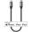 Satechi USB-C to Lightning Cable - сертифициран (MFI) USB-C към Lightning кабел за Apple устройства с Lightning порт (25 см) (сив)