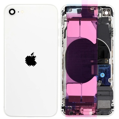 Kryt Apple iPhone SE (2nd Gen 2020) zadní Housing s Malými Díly bílý