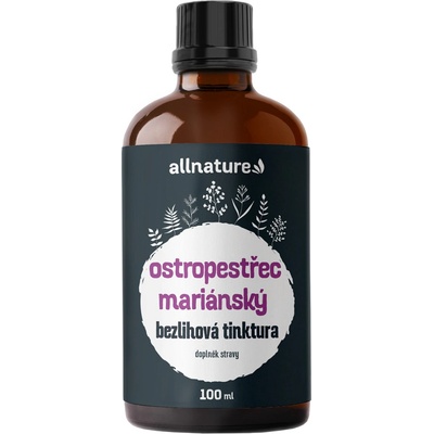 Allnature Ostropestřec bezlihová tinktura 100 ml