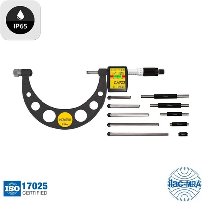 Microtech Electronic Дигитален микрометър със сменяеми наковални Microtech DataMet - 150-300 мм, 0, 0001 мм (110183039)