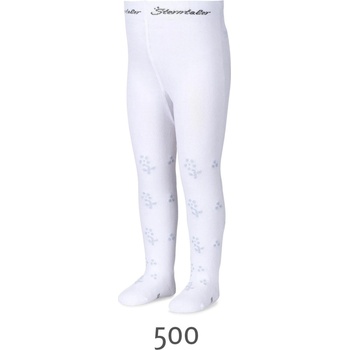 Sterntaler Детски чорапогащник на сребърни цветенца