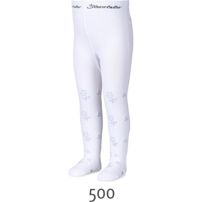 Sterntaler Детски чорапогащник на сребърни цветенца