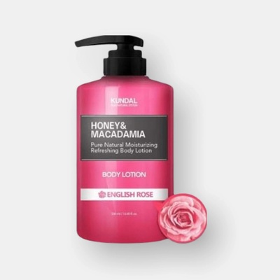 Kundal Honey&Macadamia English Rose vyživující tělové mléko 500 ml