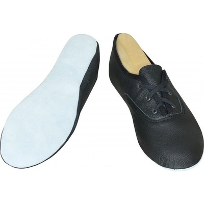 Miroslav Šoman Taneční cvičky šněrovací kůže - podešev kůže - černé – Zbozi.Blesk.cz