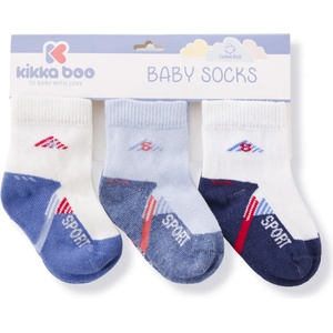 Kikkaboo Бебешки памучни чорапи Kikkaboo - Sport, Blue, 2-3 г (31110010129)