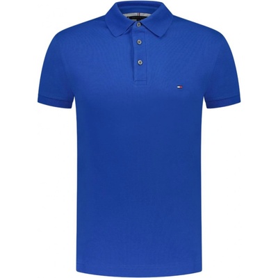 Tommy Hilfiger pánské tenisové polo tričko Core 1985 Slim modrý