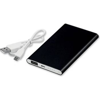 Външна батерия /power bank/ Draco, 4000 mAh, черна, 1x microUSB Type B, 1x USB Type A