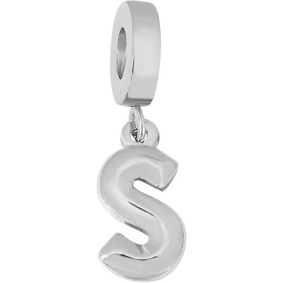 Linda's Jewelry Prívesok na náramok Písmeno S chirurgická oceľ IP057