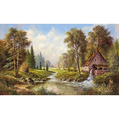Obraz Krajina - STARÝ MLÝN 1 deska 100x60