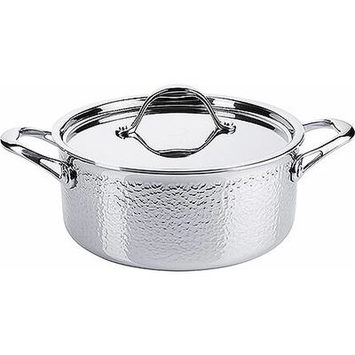 CONTACTO Hniec na dusenie z nehrdzavejúcej ocele s pokrievkou, priemer 240 mm, 4,7 l 2809/240