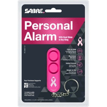 Sabre Red Obranný osobní Personal Alarm Růžová