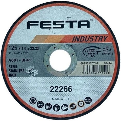Festa Kotúč rezný 125 × 1 mm 22266
