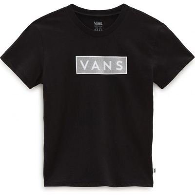Vans Girls Easy Box Glitter Tee Black