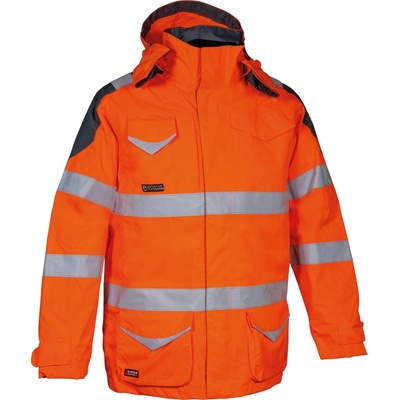 Cofra reflexná zimna pracovná parka PROTECTION reflexná oranžová