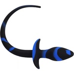 Kiotos Anal Plug Dog Tail Black/Blue