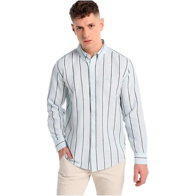 Риза с дълъг ръкав Lois jeans Woven Stripe Blend long sleeve shirt - White (Printed)