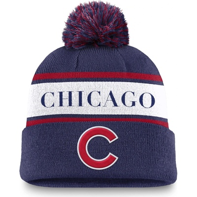 Nike Pánská zimní čepice Chicago Cubs MLB Peak Standard Cuff Pom Beanie