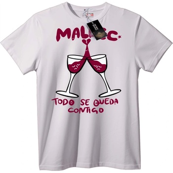 NOONEBRAND Тениска Малбек Виномани - 2XL, White
