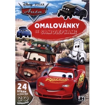 Omalovánky se samolepkami Auta