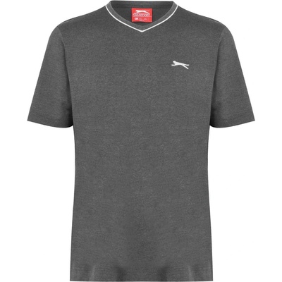 Slazenger výstřih do V tričko pánské šedá