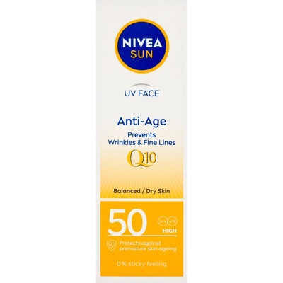 Beiersdorf Nivea Sun крем за лице против акне 50 мл OF50 Q10