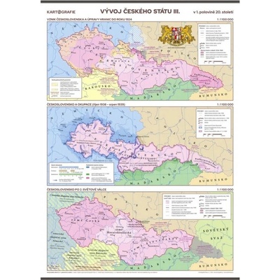Kartografie Praha Vývoj českého státu III. (1. pol. 20. století)