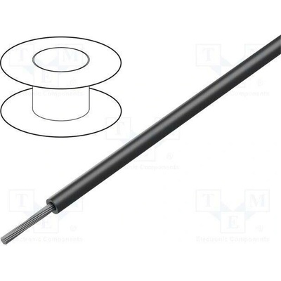 Belden 83043 010100 Vodič lanko Cu 30AWG TFE černá 250V Stínění 30m 1x30AWG