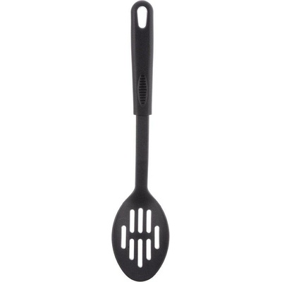 Naběračka lžíce termoplast PBT děrovaná BLACKLINE 30,5x6,6 cm
