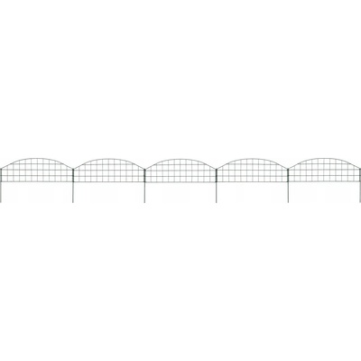 zahrada-XL Obloukový zahradní plot 77,3 x 26 cm zelený