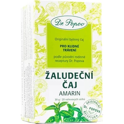 Dr. Popov Žaludeční čaj Amarin, porcovaný čaj 30 g