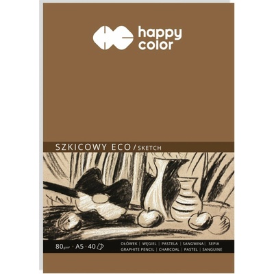 Happy Color skicár ECO A5 80g/m2 40listov okrový