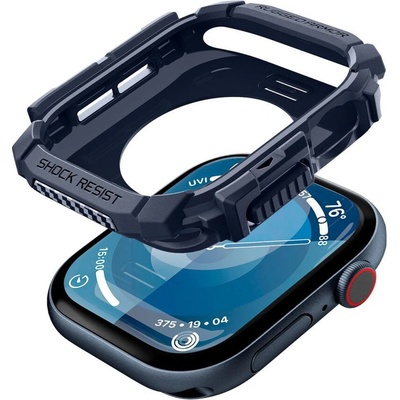 Spigen Удароустойчив кейс за Apple Watch 10 (46mm) от Spigen Rugged Armor - Navy Blue (8809971234436)
