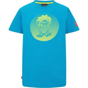 TROLLKIDS Детска тениска Trollkids Kid's Troll T Pro T-shirt - Vivid Blue / Green Lizard - размер 116 (EU) (704-3217-0515)