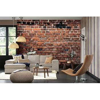 DIMEX ART s. r. o Самозалепваща се флизелинова фототапета полуразпаднала се тухлена стена 375 x 250 см