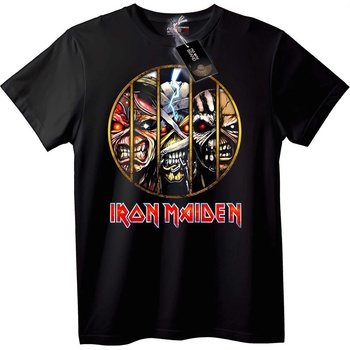 NOONEBRAND Тениска Iron Maiden дизайн с череп - S, White