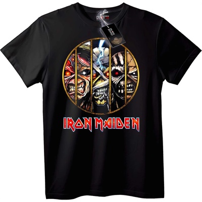 NOONEBRAND Тениска Iron Maiden дизайн с череп - S, White
