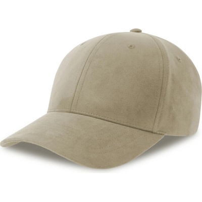 Atlantis Headwear Fam-S semišového vzhledu 6 panelová COT33027105299-stone Šedá kamenně